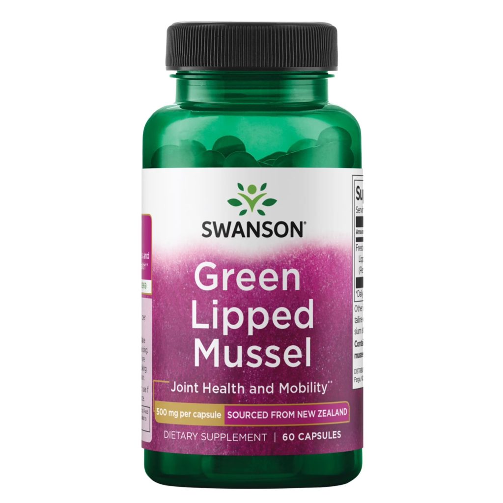 Swanson Green Lipped Mussel, 500mg, 60 caps